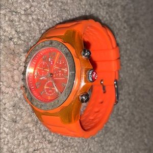 Michele Tahitian Orange Jelly Bean Watch